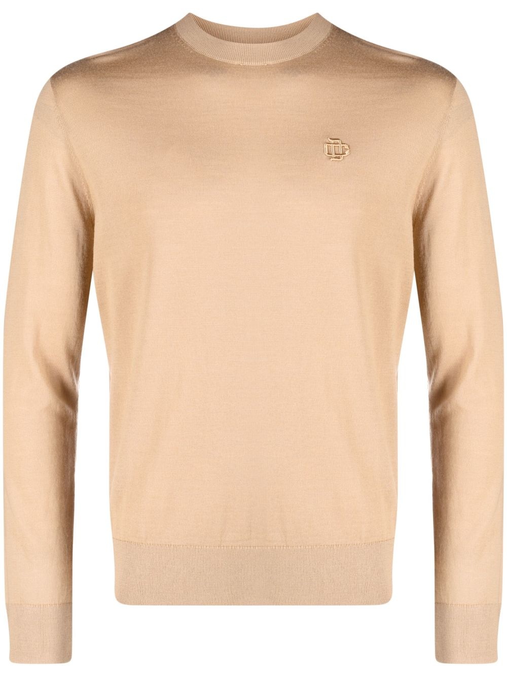 long-sleeved virgin wool sweatshirt - 1