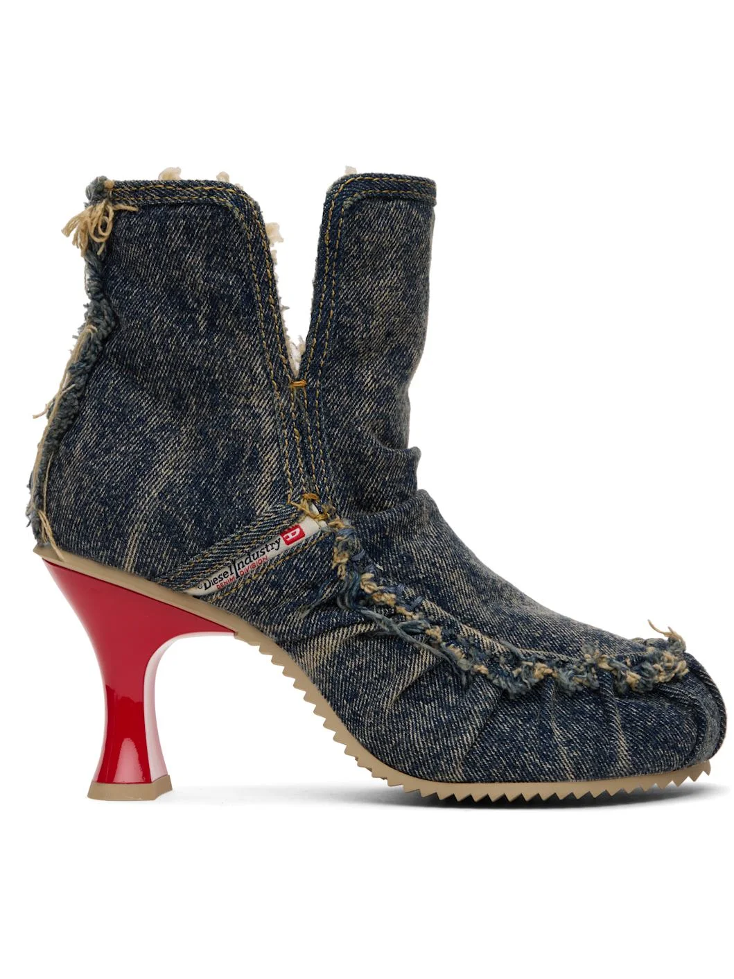 Blue D-Woodstock Ab Heel Boots - 1