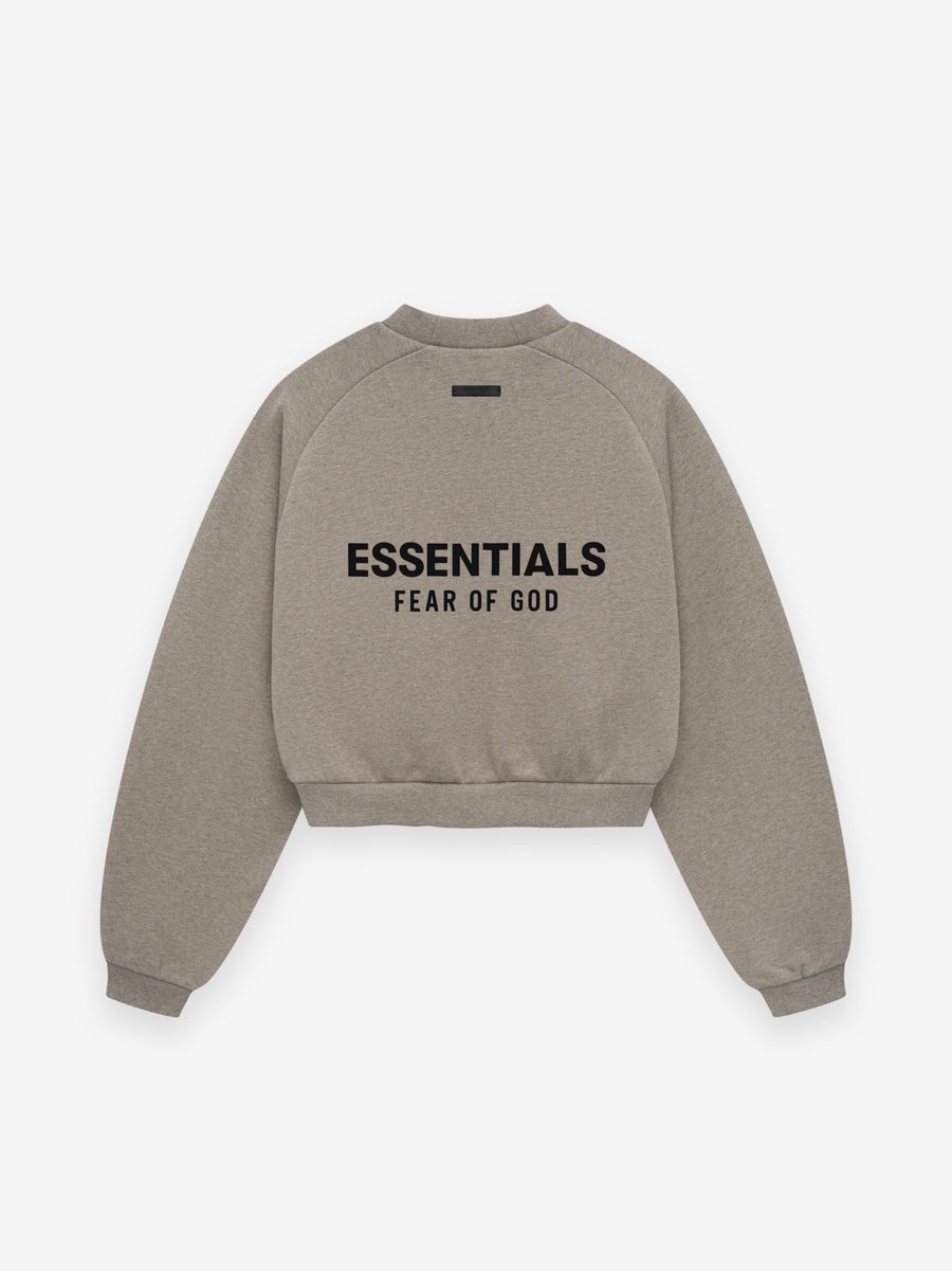 Women's Fleece Cropped Crewneck - 2