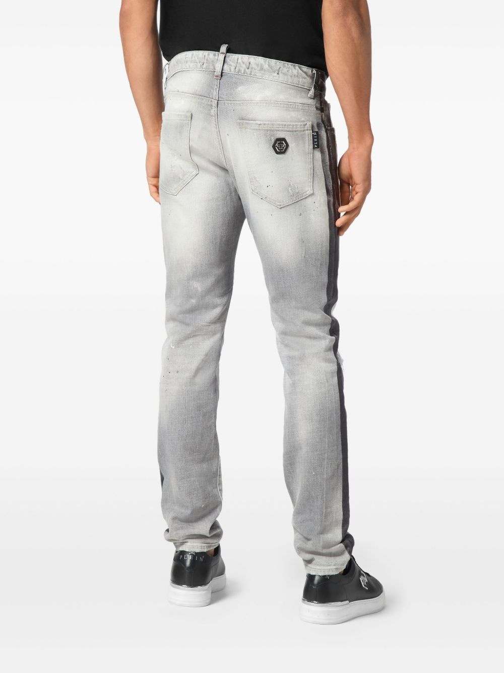 Paisley Bandana super-straight jeans - 4