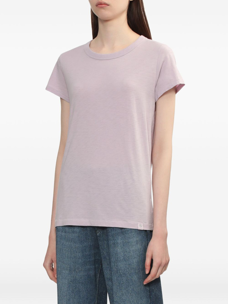 ribbed trim T-shirt 3