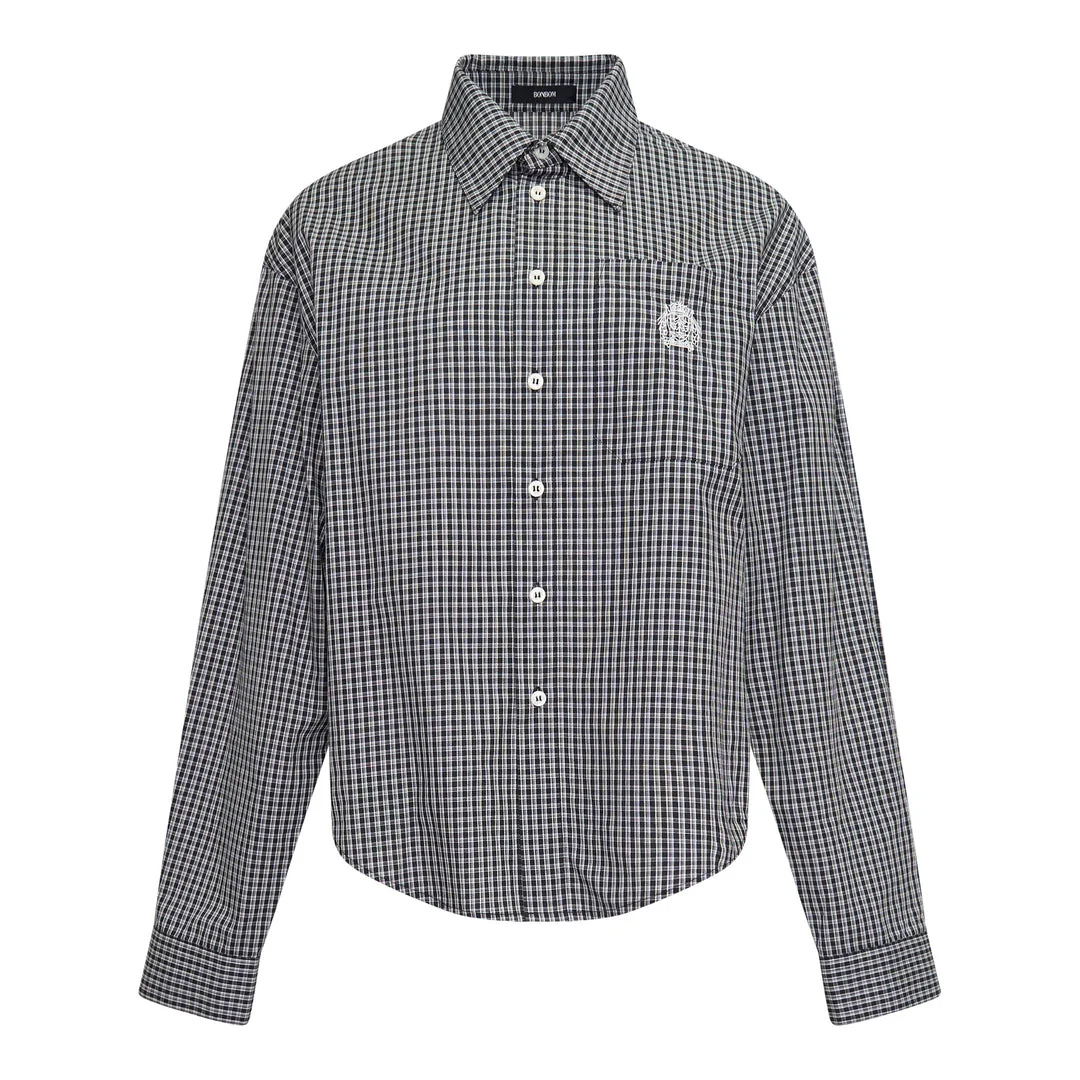Symbol Embroidery Long Sleeve Shirt - 1