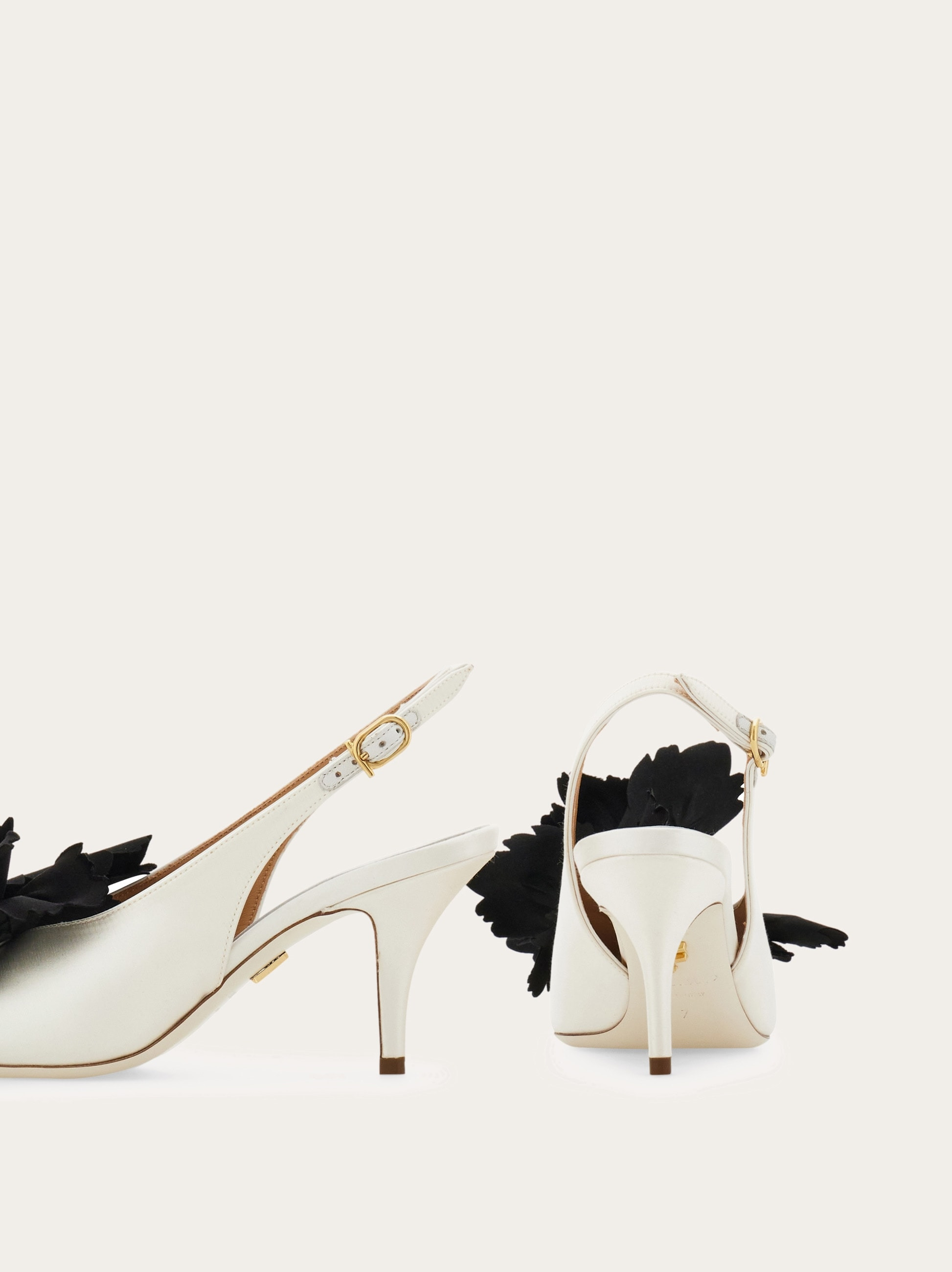 Flower embellished slingback - 7