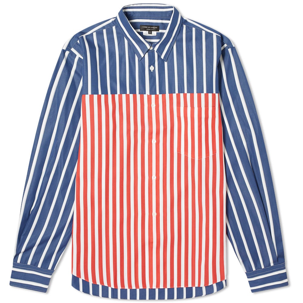 Comme des Garcons Homme Plus Stripe Panel Shirt - 1