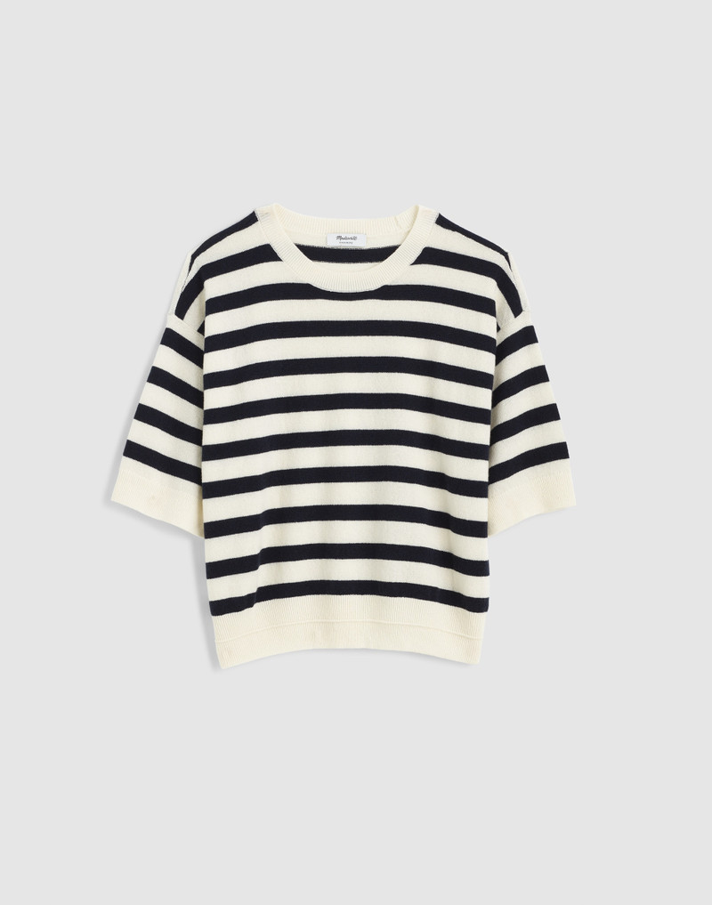 Relaxed Sweater Tee in 100% Cashmere 1