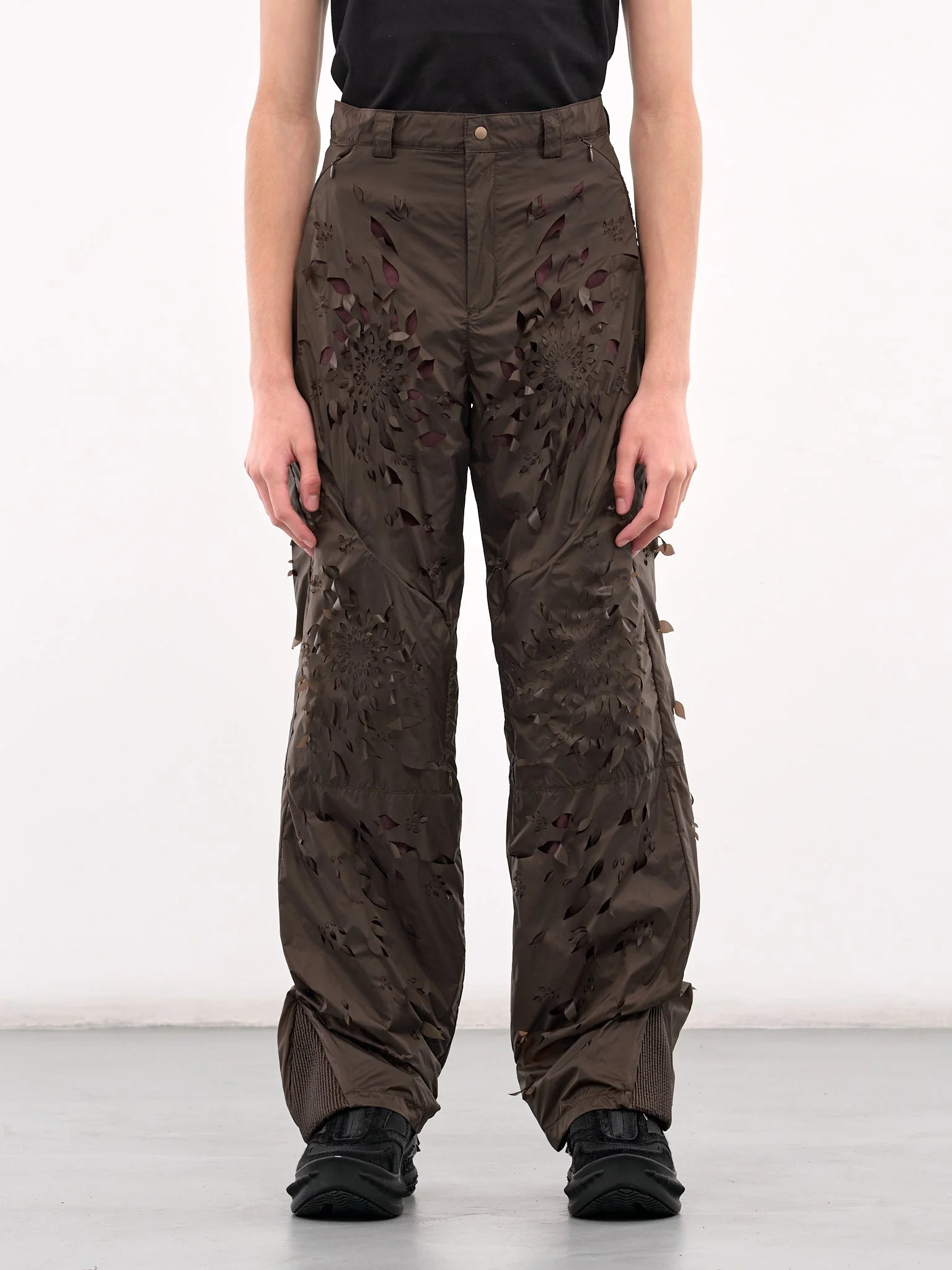 Laser-Slashed Petal Trousers - 1