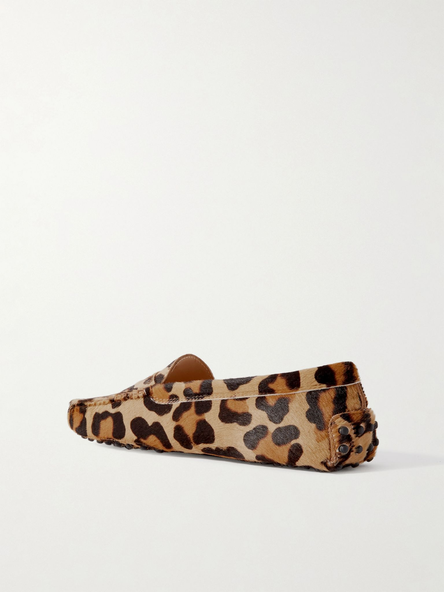 Gommino leopard-print calf hair loafers Leopard print - 3