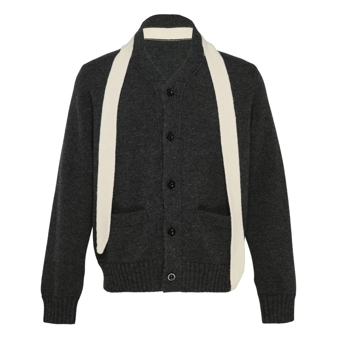 Wool Knit Cardigan - 1