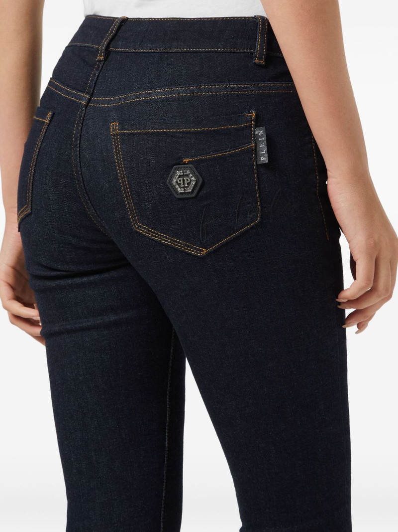 logo-plaque skinny jeans 4
