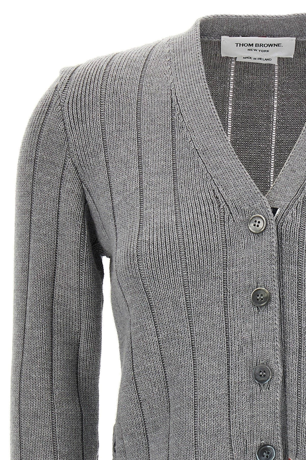 Thom Browne Women 'Rwb' Jacquard Cardigan - 3