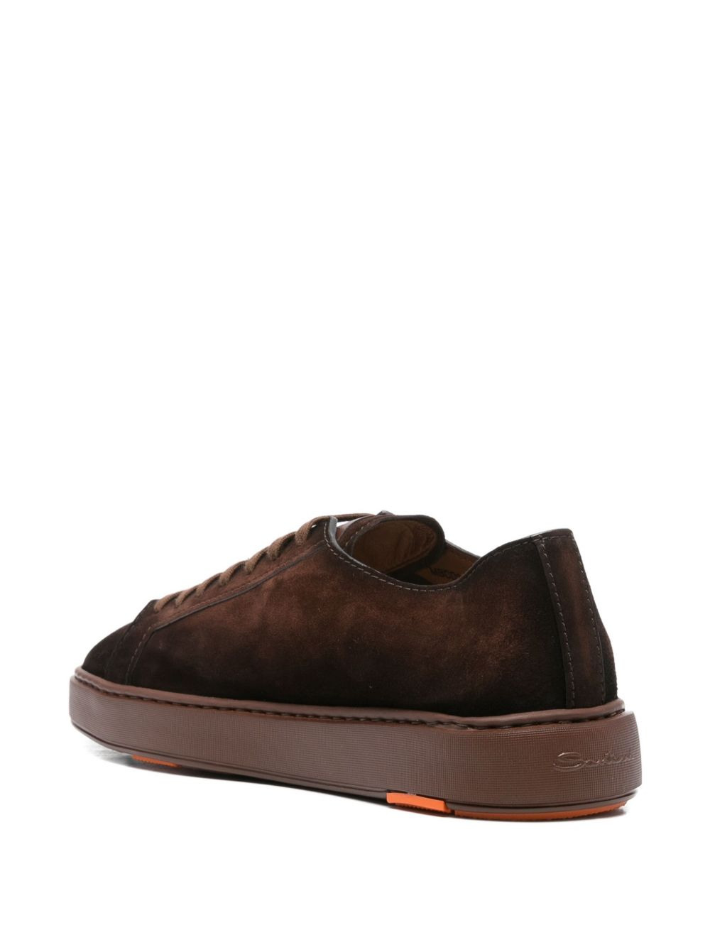 suede lace-up sneakers - 3