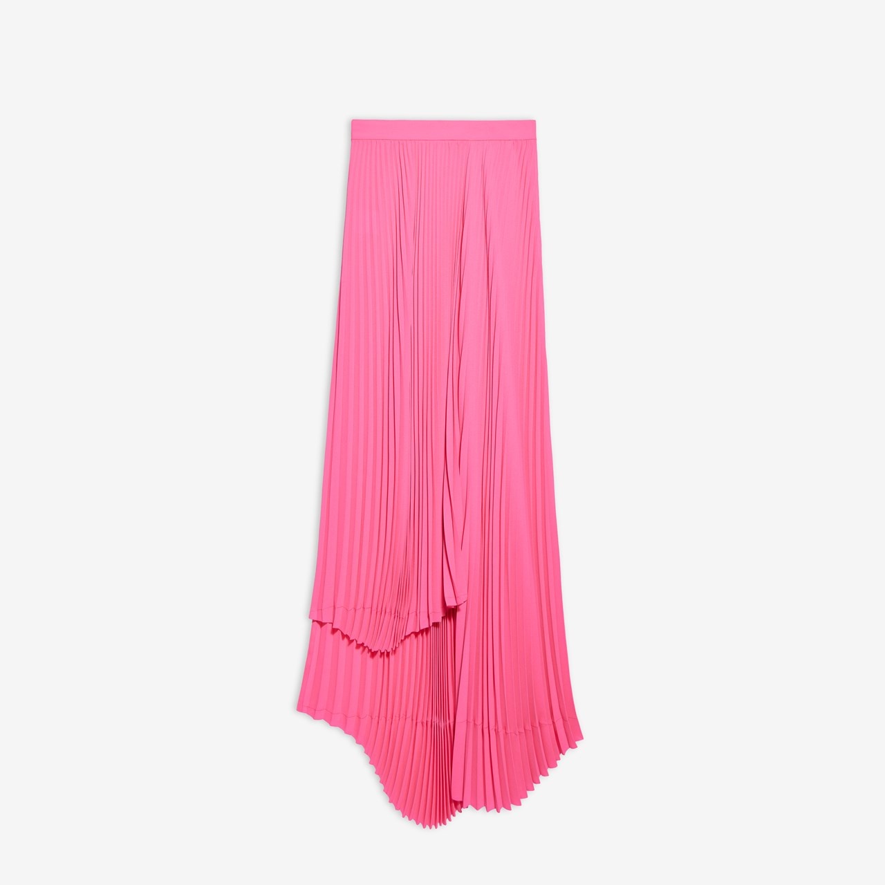 Asymmetric Pleated Skirt - 1