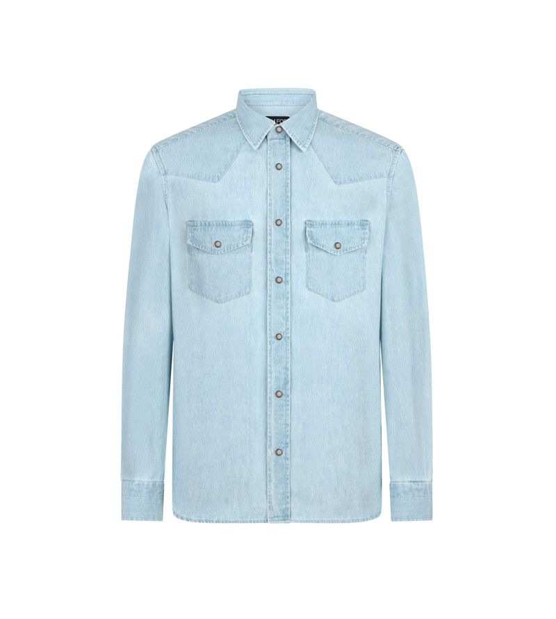 DENIM CHAMBRAY 지갑 SHIRT - 1