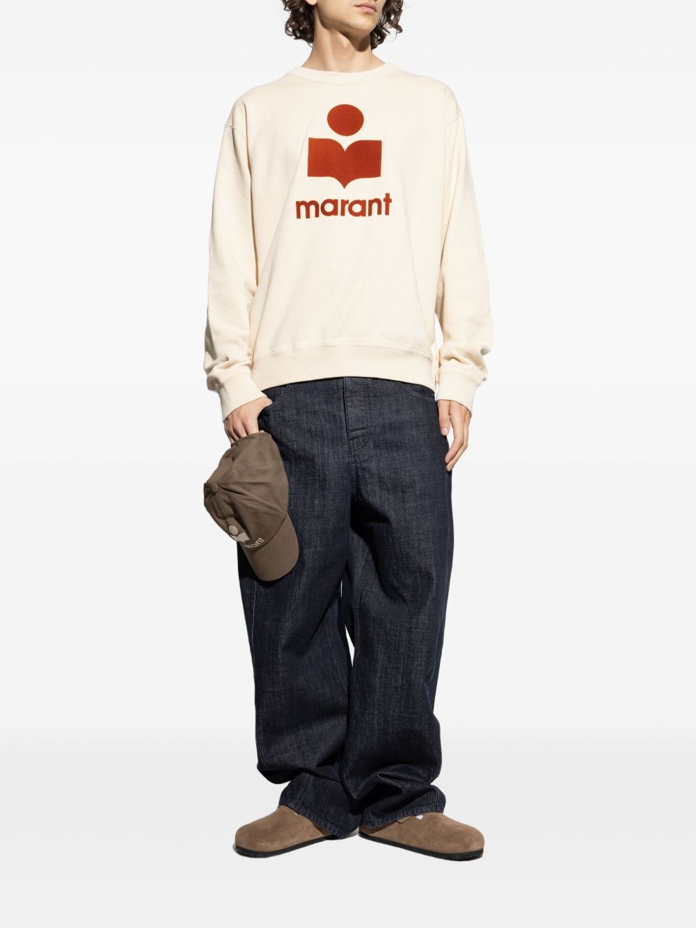 logo-print cotton sweatshirt - 2