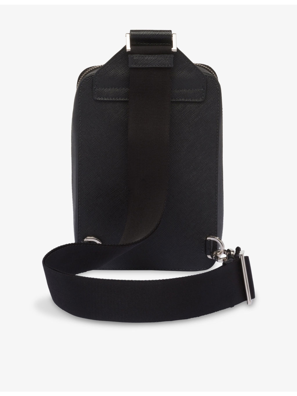 Brique Saffiano logo-plaque leather shoulder bag - 3