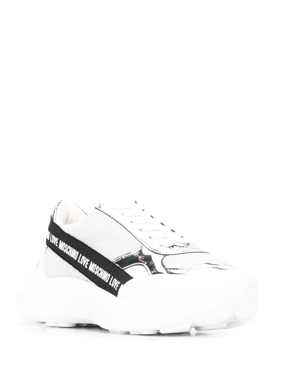 chunky sole panelled sneakers - 2