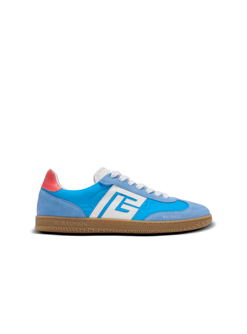 Balmain Swan trainers in leather, suede and nylon 1