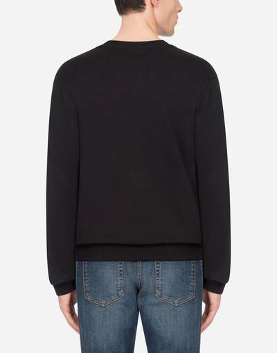 Dolce & Gabbana Jersey sweatshirt with DG embroidery outlook