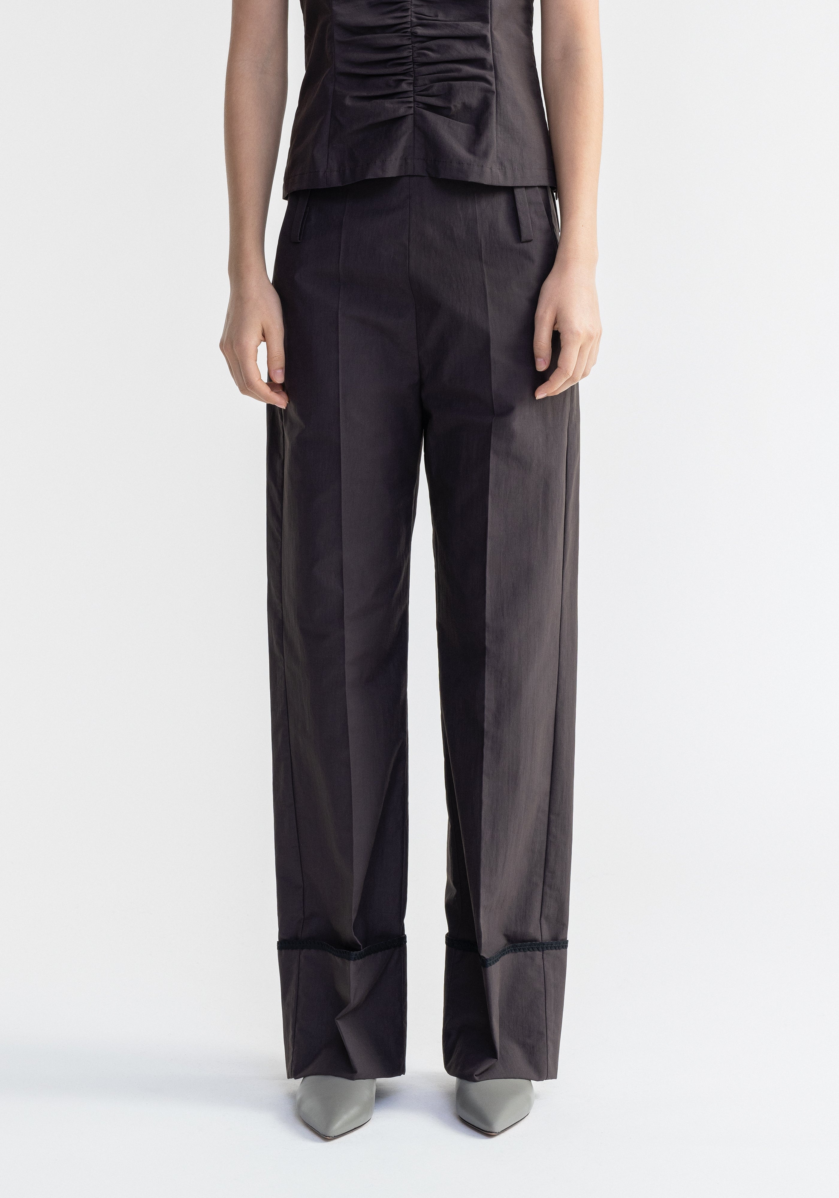 CHIP
Wide cuffed poplin pants - 4