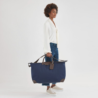 Longchamp Boxford M Travel bag Blue - Canvas outlook