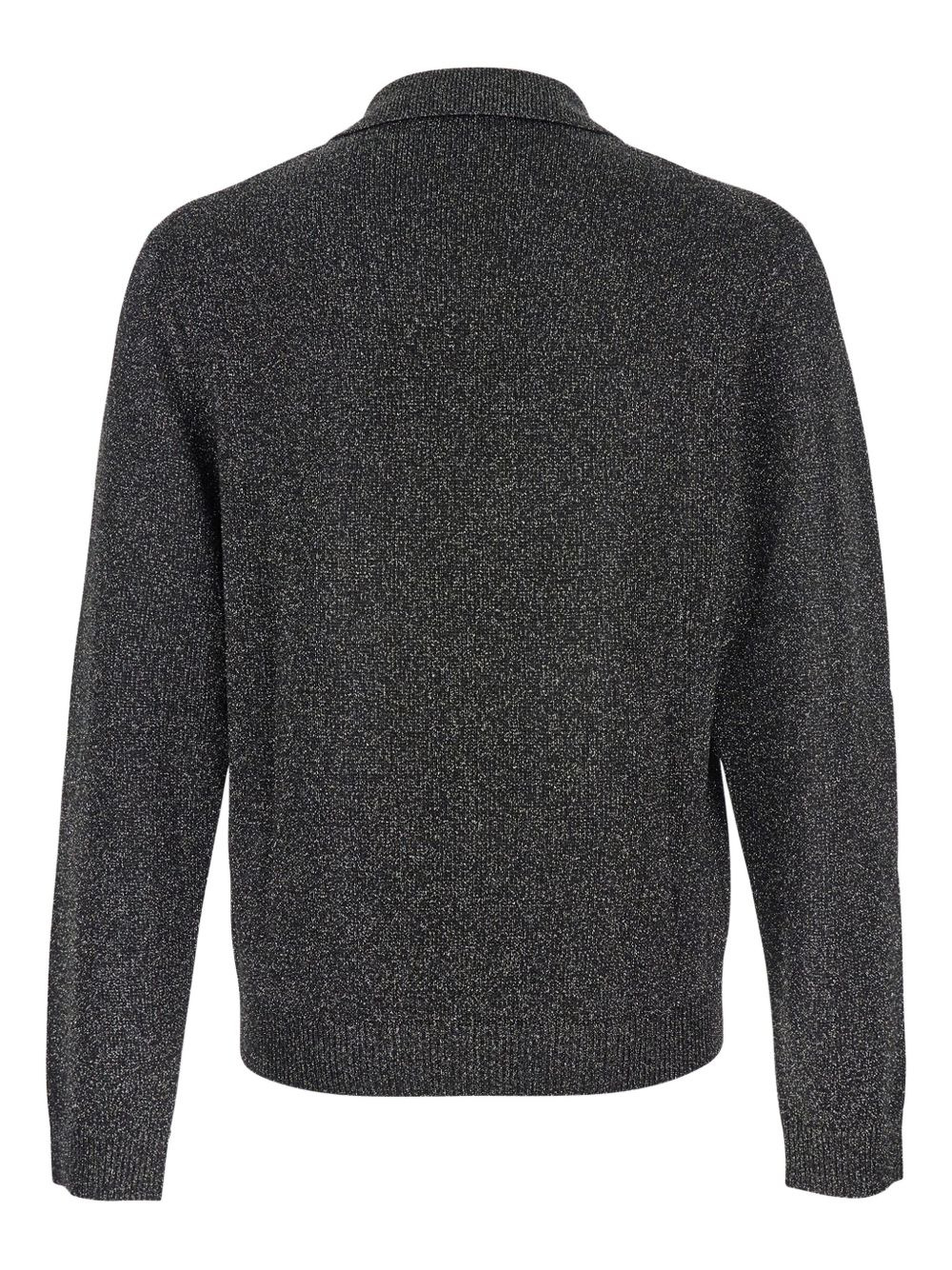 polo-neck lurex sweater - 2