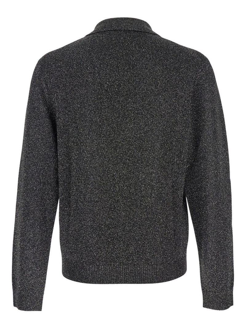 EMPORIO ARMANI polo-neck lurex sweater outlook
