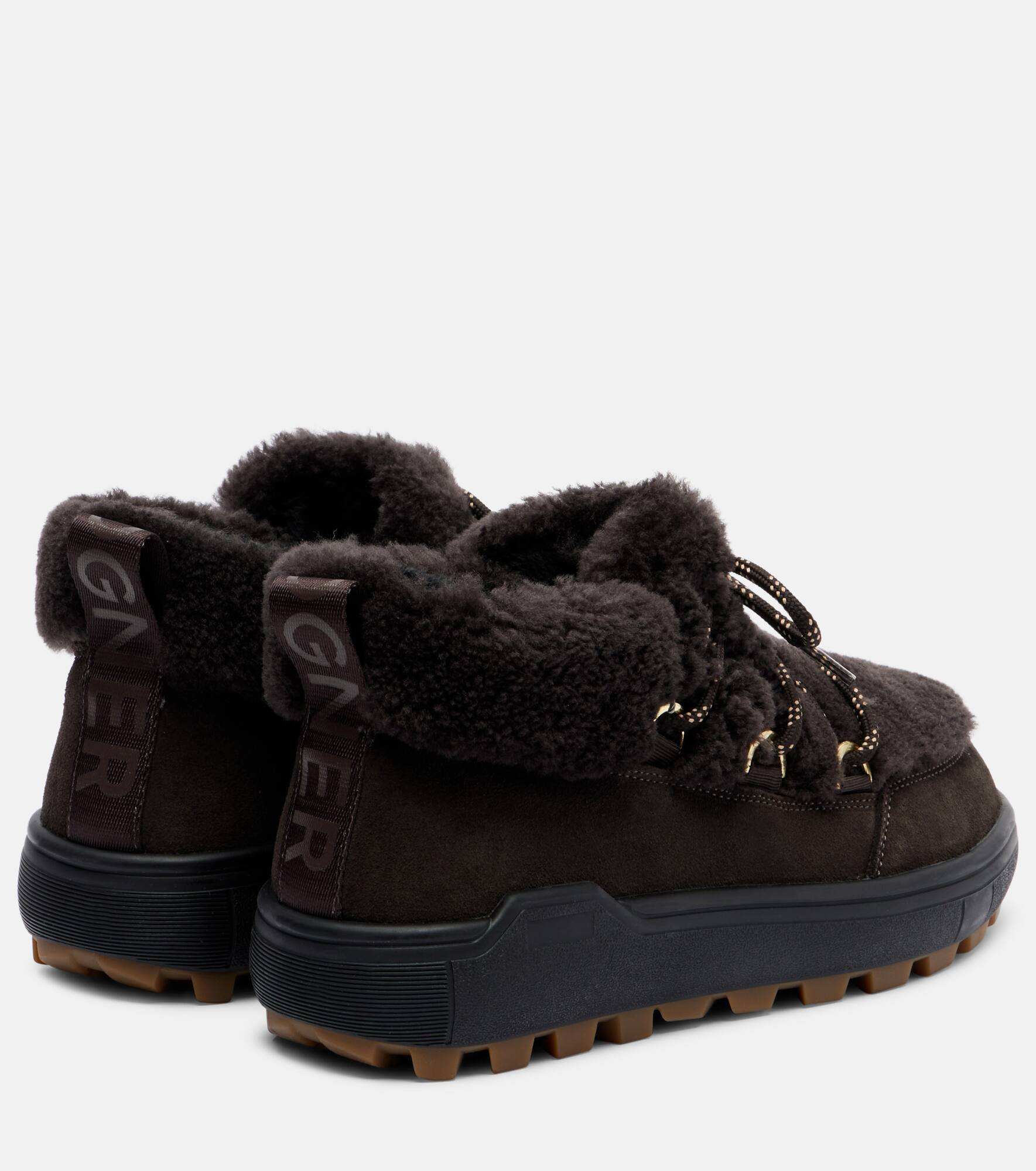 Chamonix shearling-trimmed suede ankle boots - 2