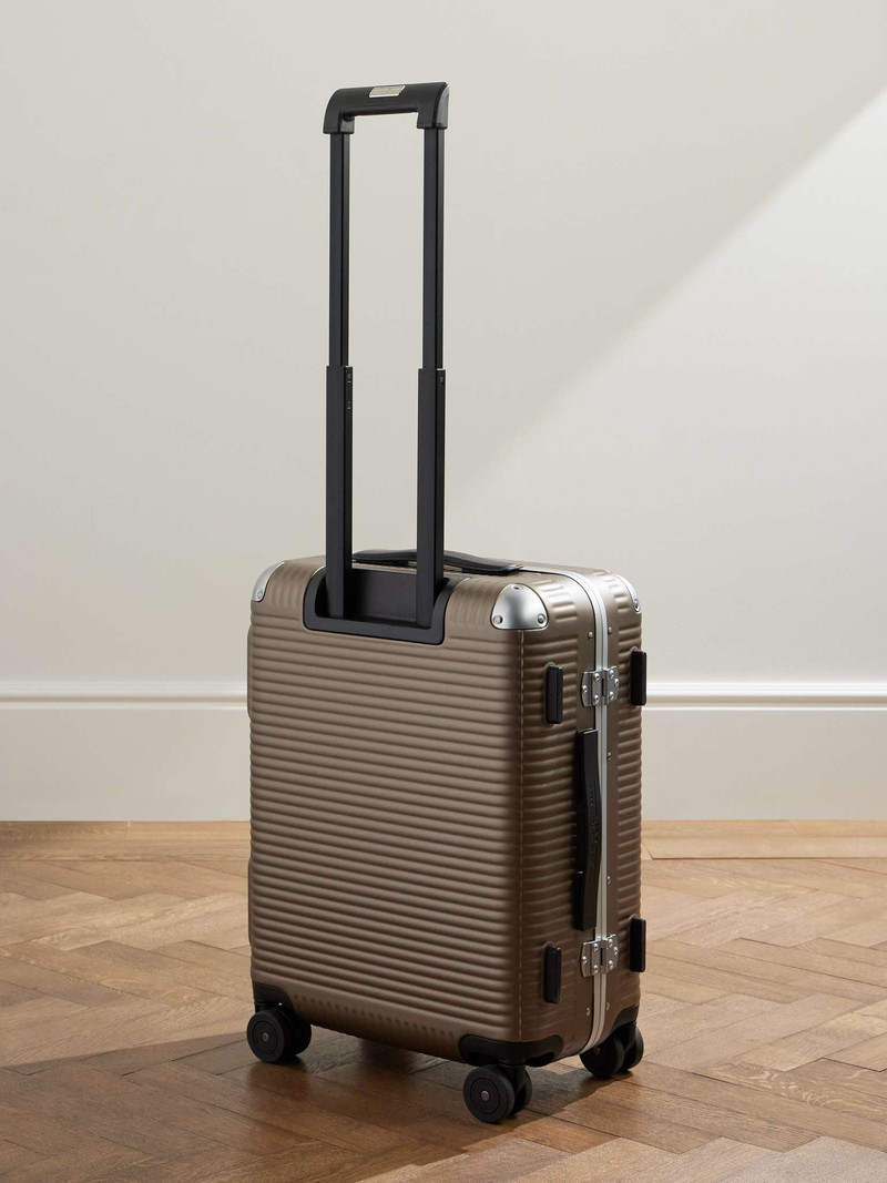 Bank Spinner 55cm Leather and Aluminium-Trimmed Makrolon® Polycarbonate Suitcase 4