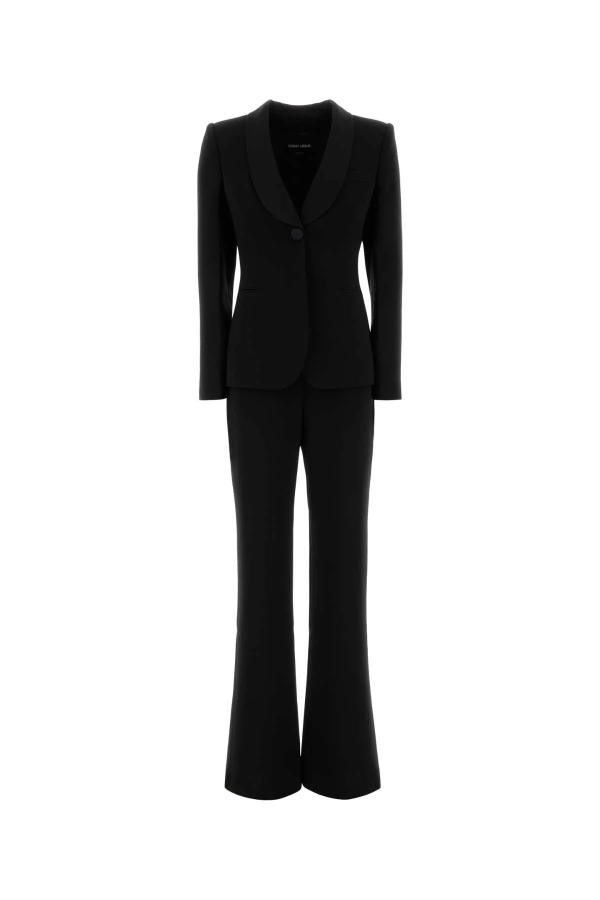Giorgio Armani Women Black Crepe Tailleur - 1