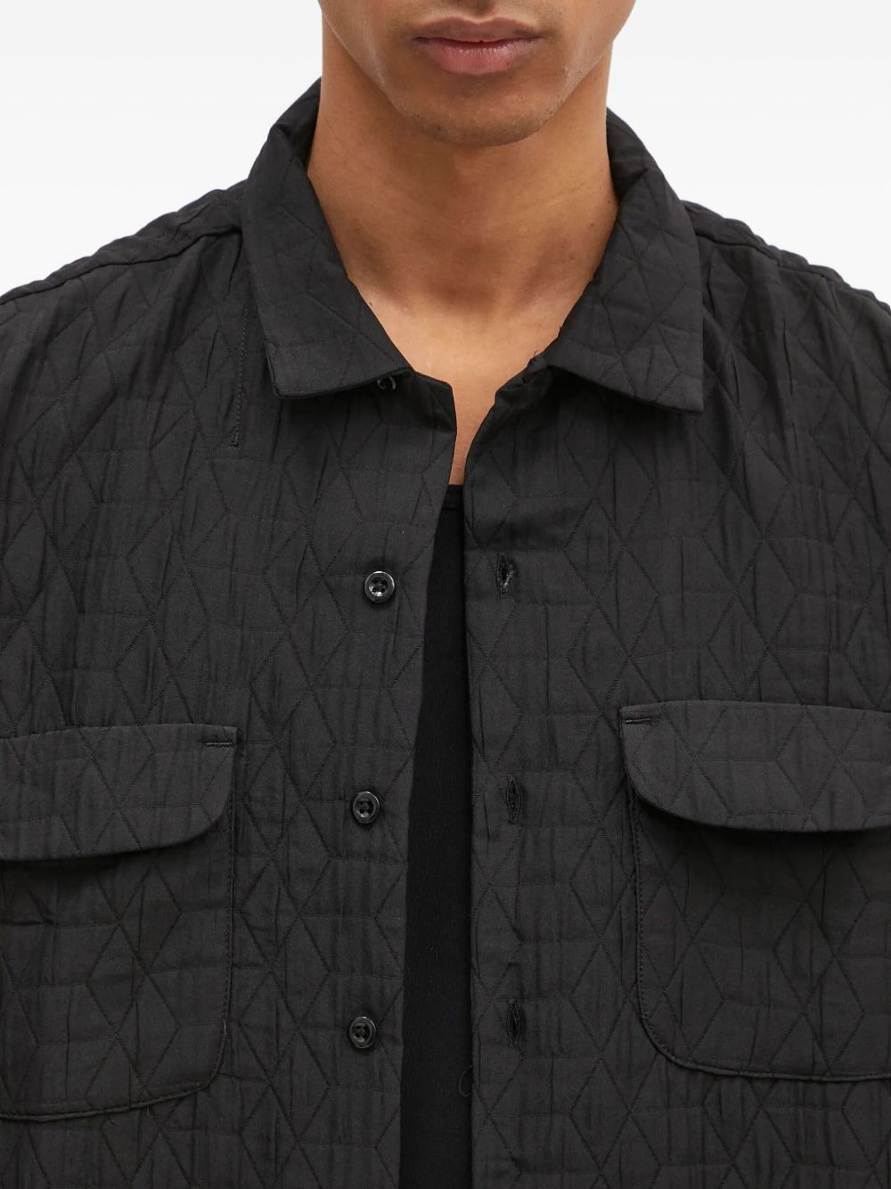 quilted pocket shirt - 4