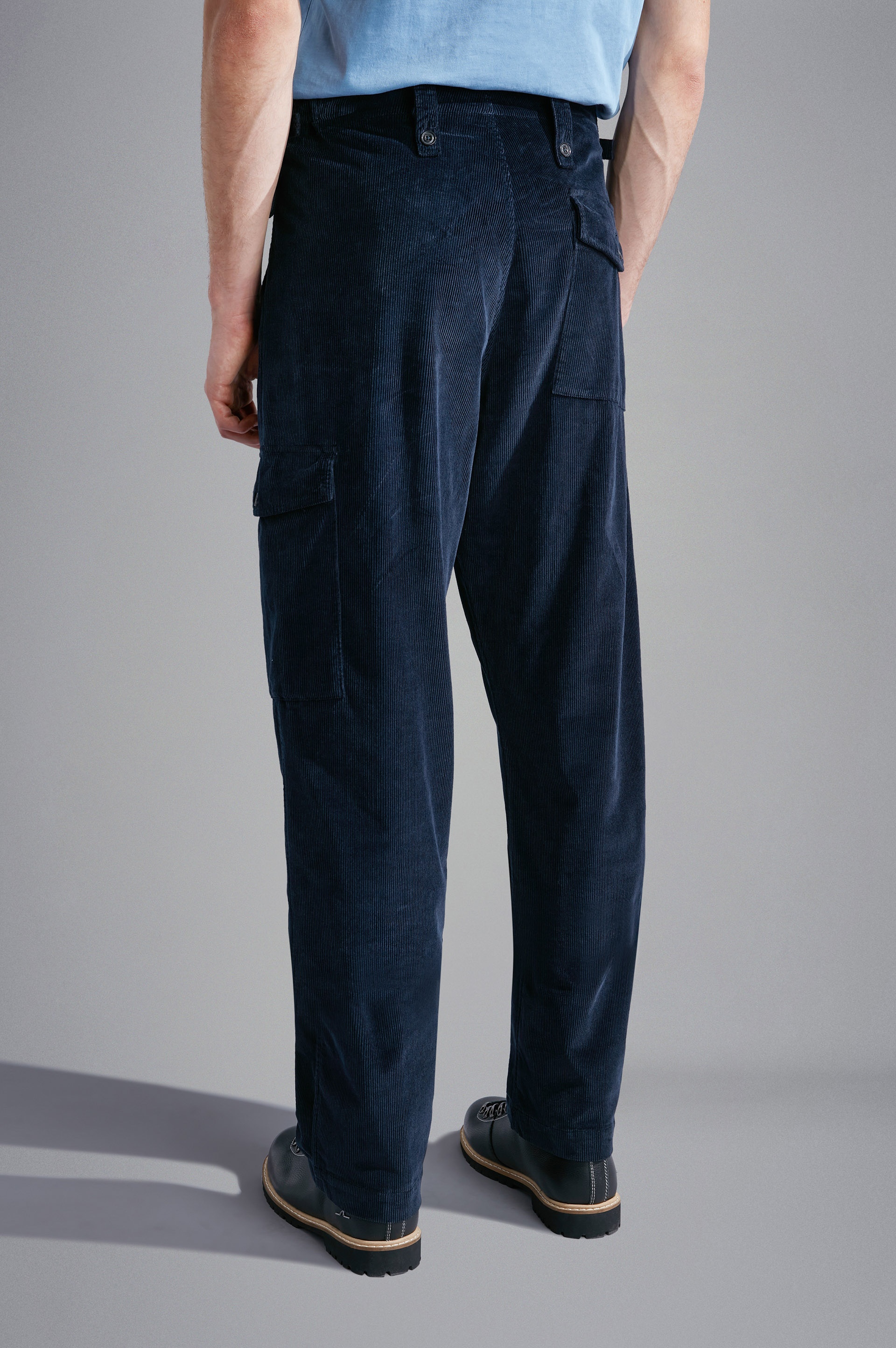 VELVET CARGO TROUSERS - 3