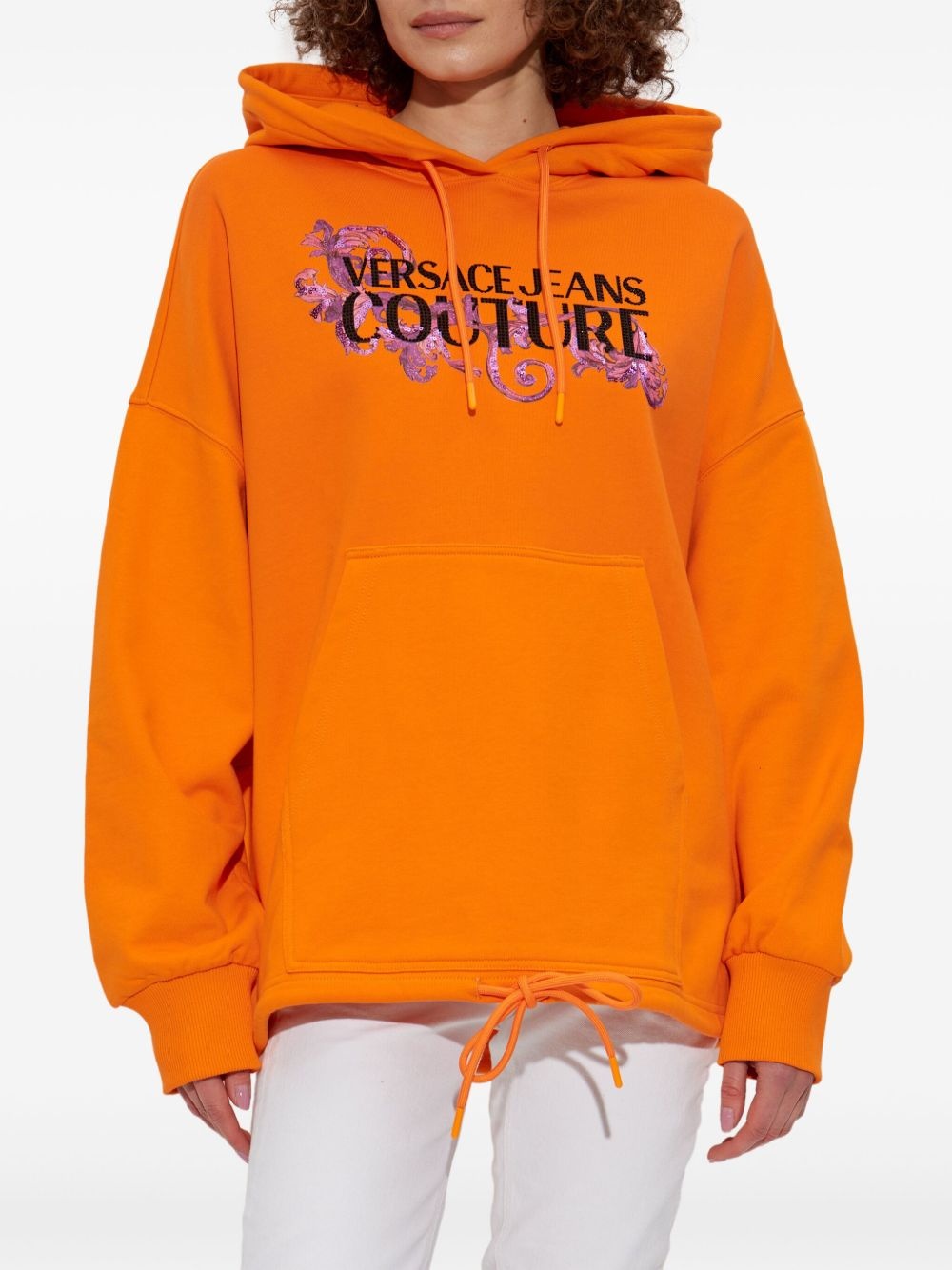 logo-appliqué hoodie - 3