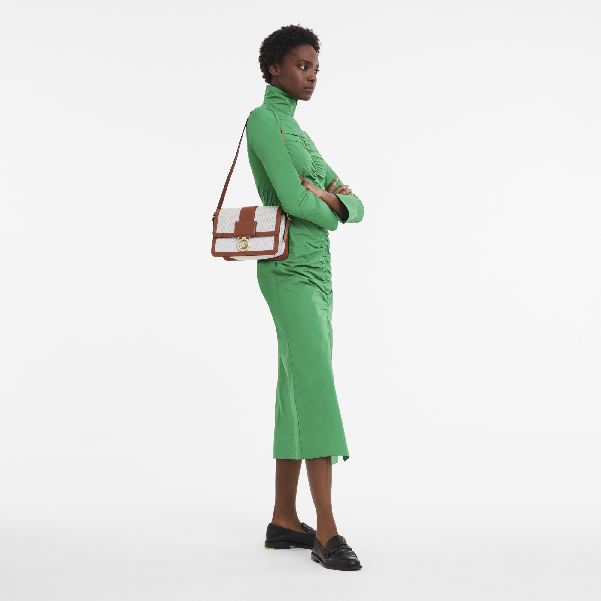 Box-Trot M Crossbody bag Cognac - Canvas - 2