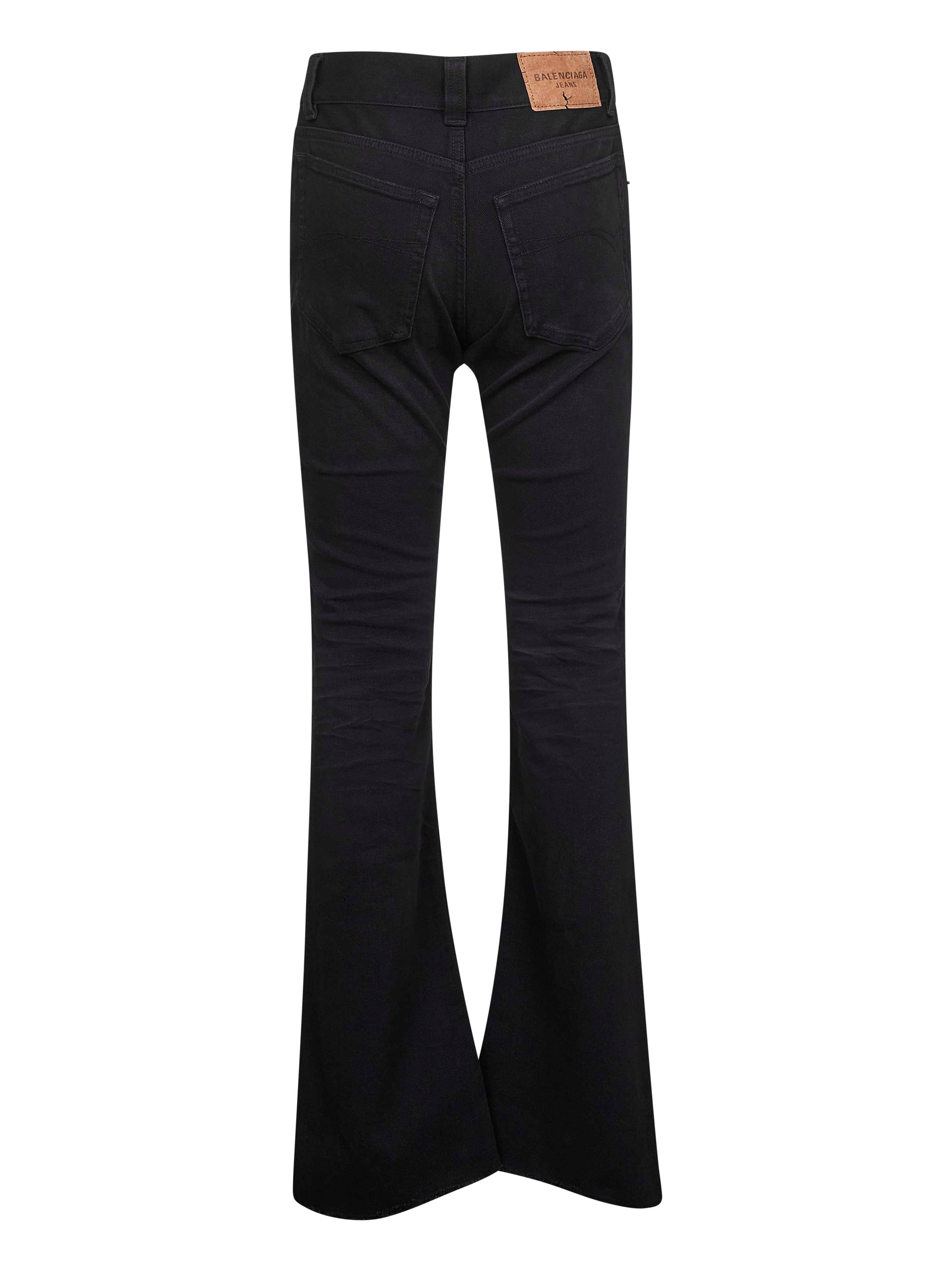 Black denim Bootcut Slim Fit jeans - 2