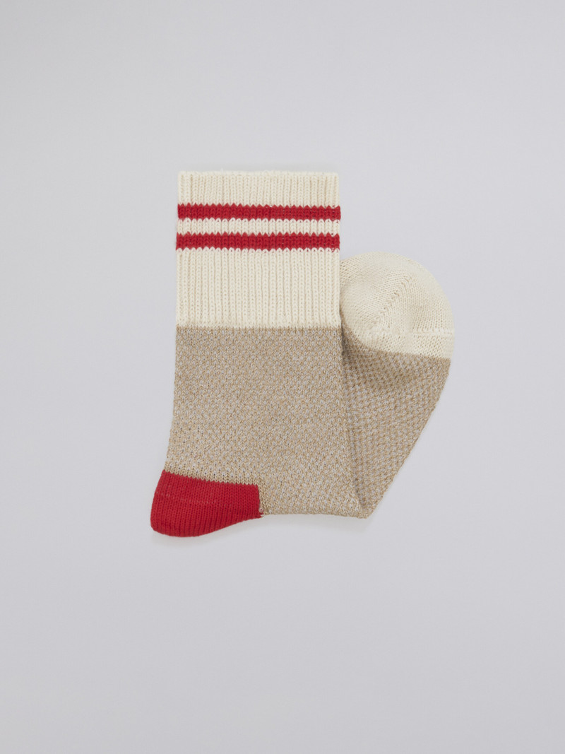 Marni NATURAL MOULINÉ COTTON SOCK outlook