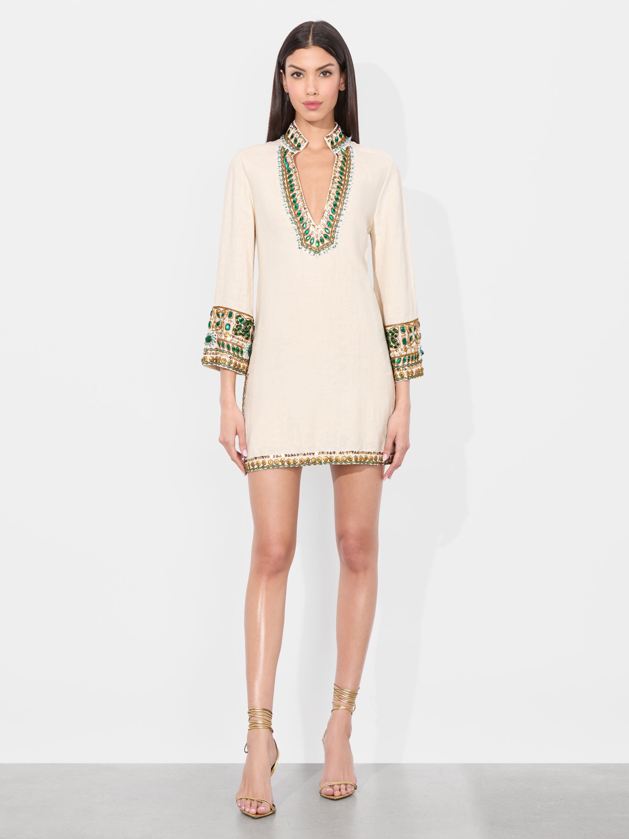 ELEONORA EMBELLISHED TUNIC DRESS - 2