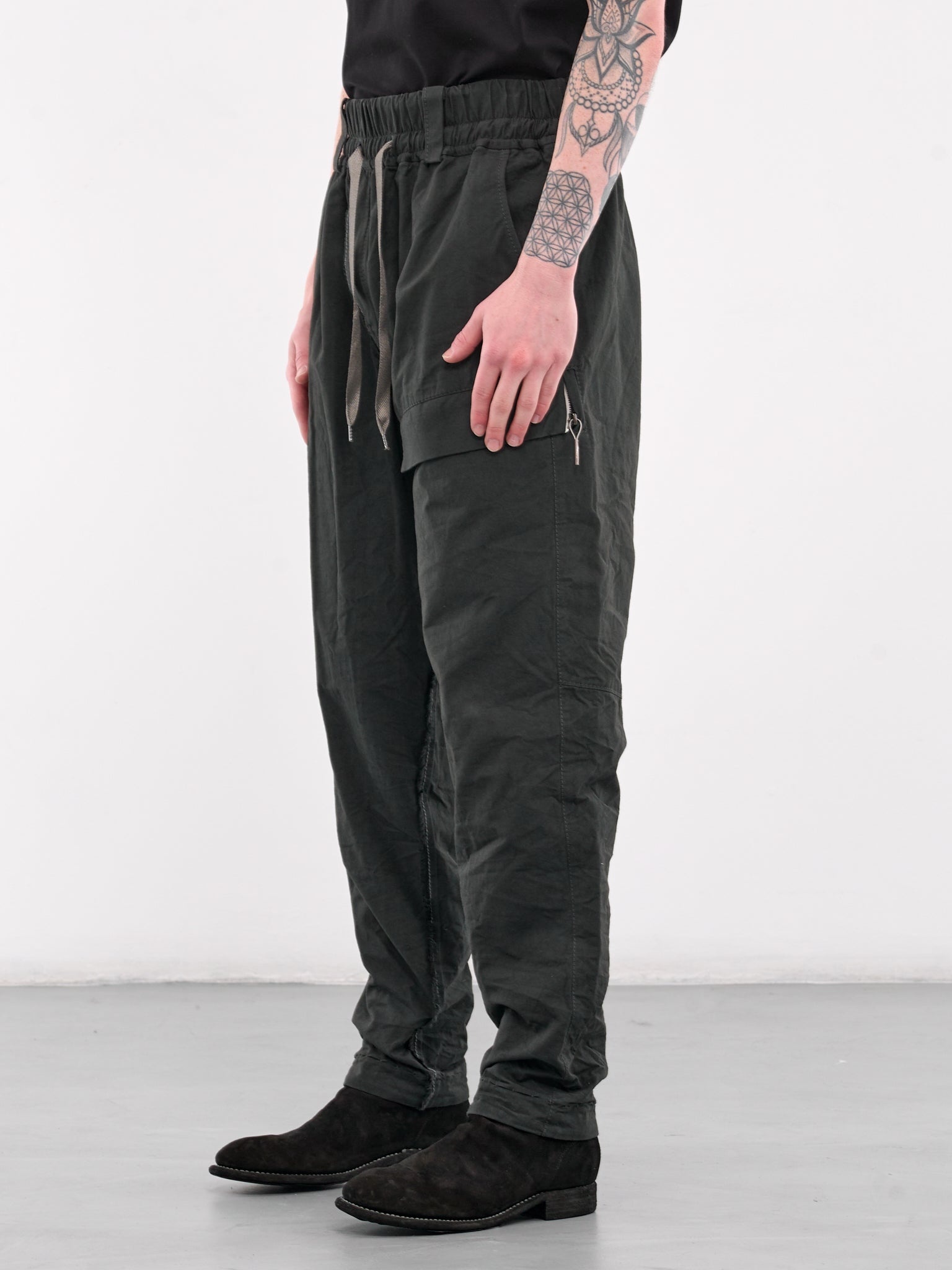 Elasticated Cargo Trousers - 2