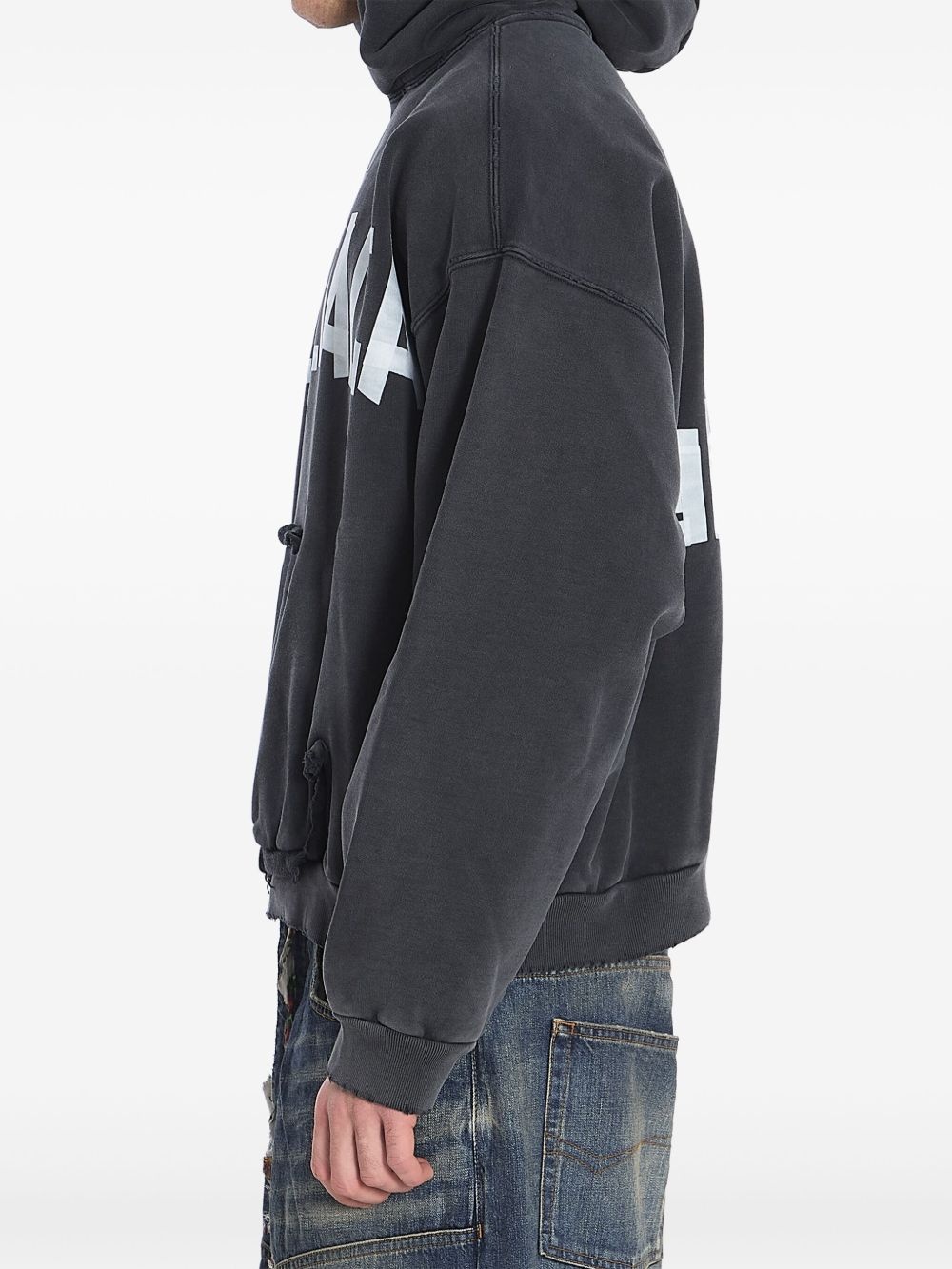 Tape Type logo-print hoodie - 3