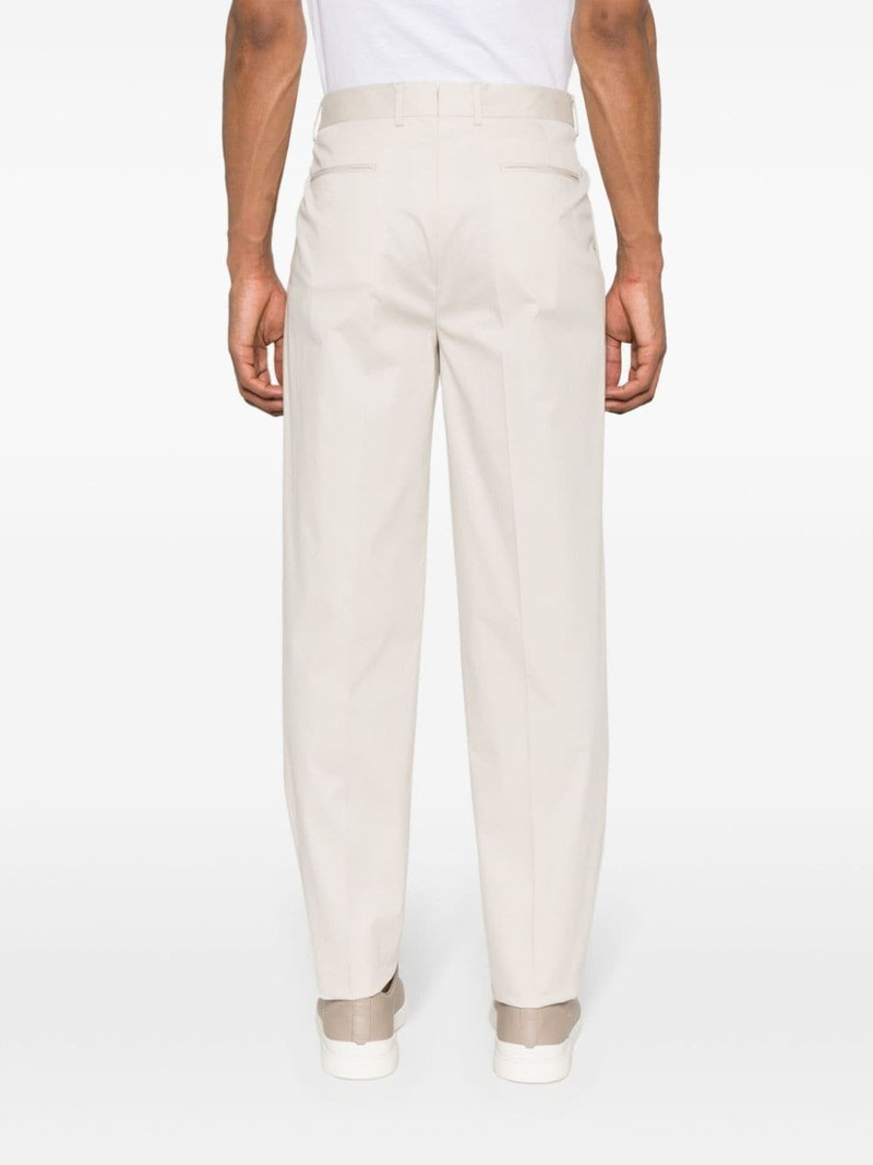 mid-rise pleated chino trousers 4