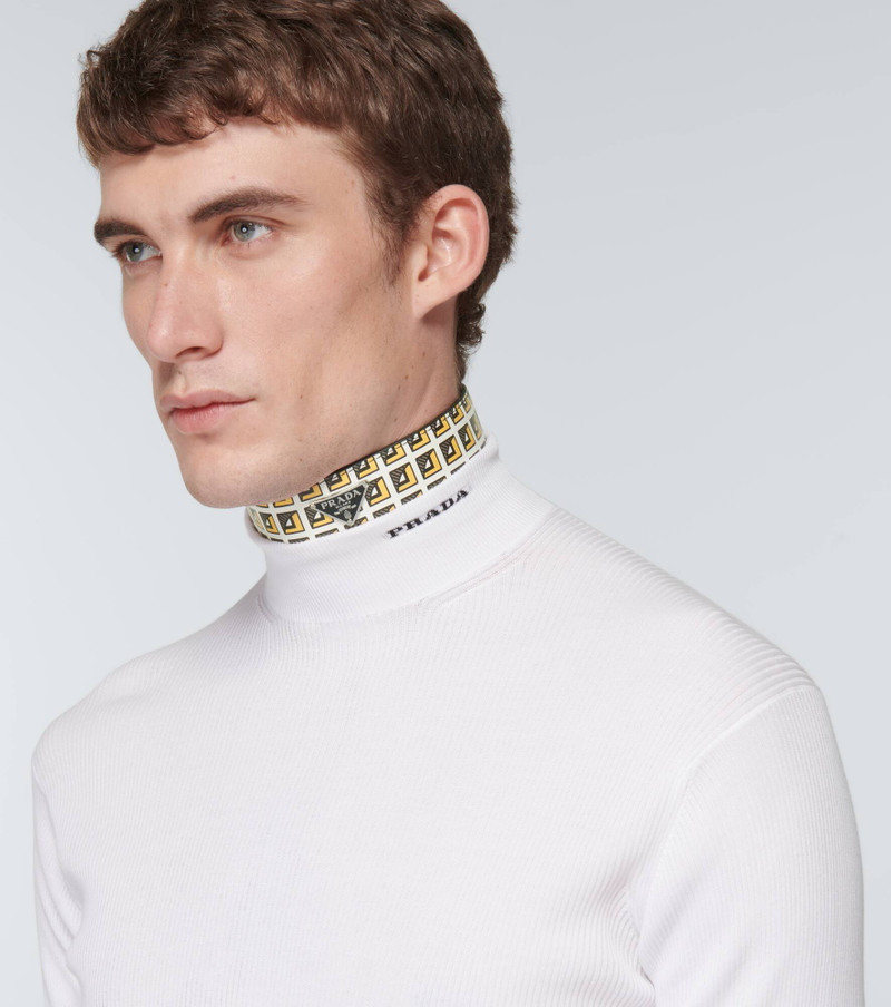 Prada Printed leather choker outlook