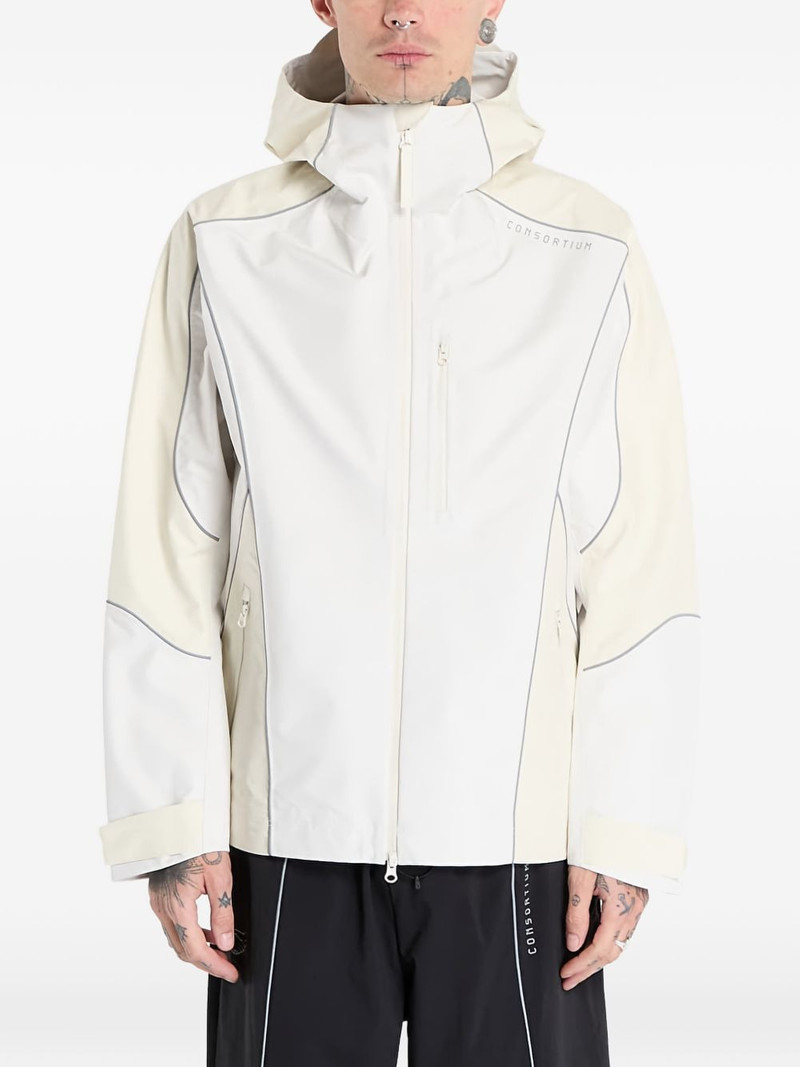 By Consortium paneled hooded jacket 1