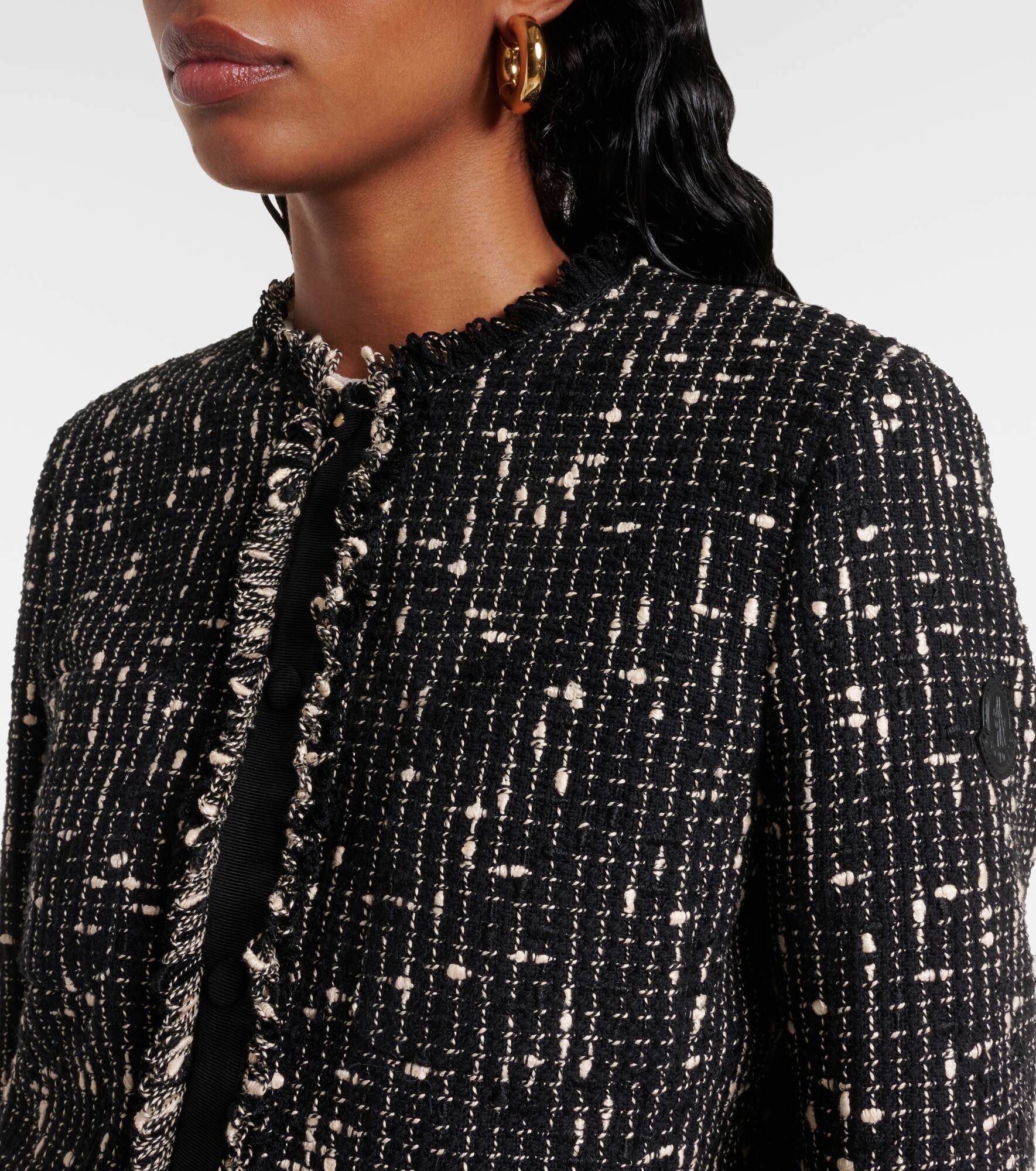 Verneuil peplum tweed jacket - 4