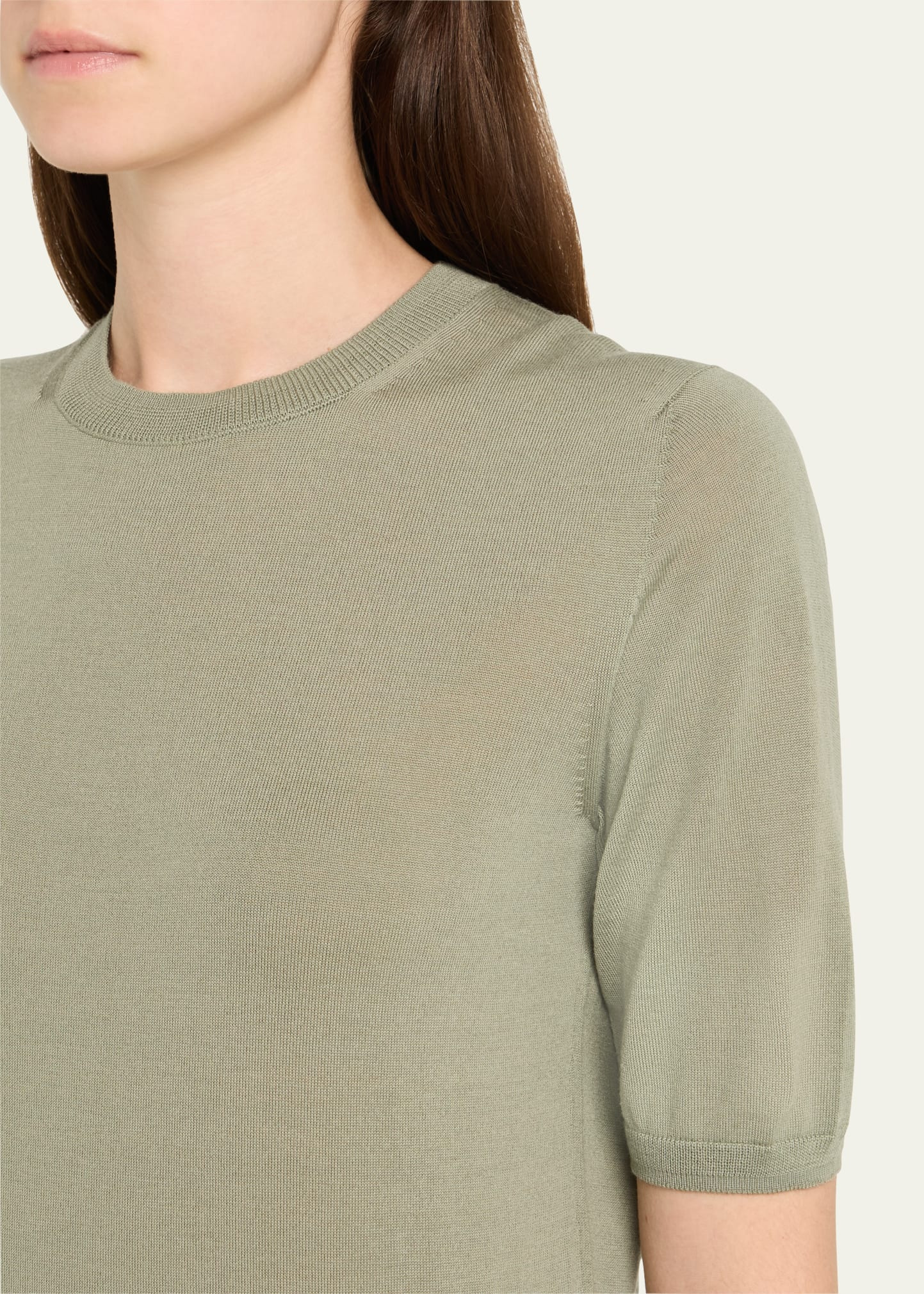 Gerico Short-Sleeve Fine-Knit Sweater - 5