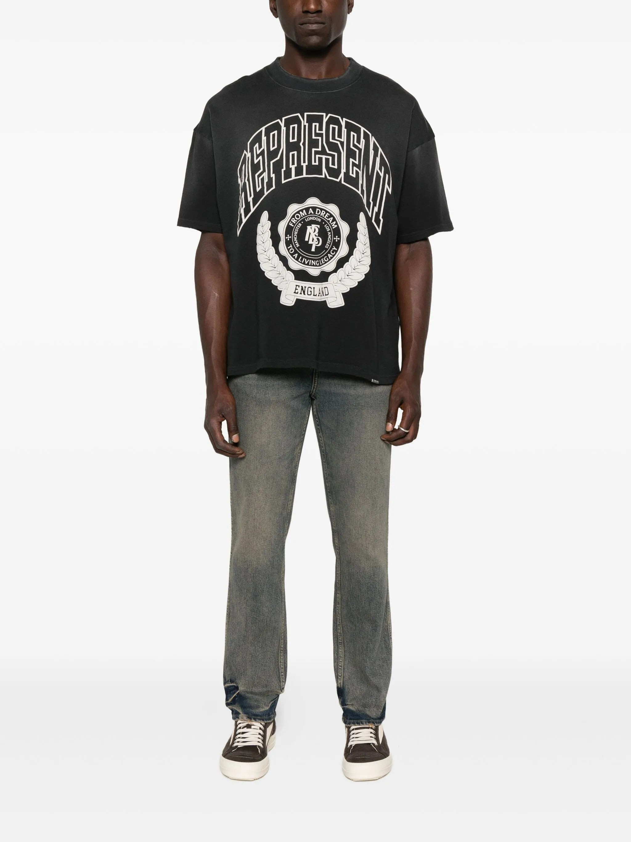 Represent Graphic-print Crew-neck T-shirt - 4