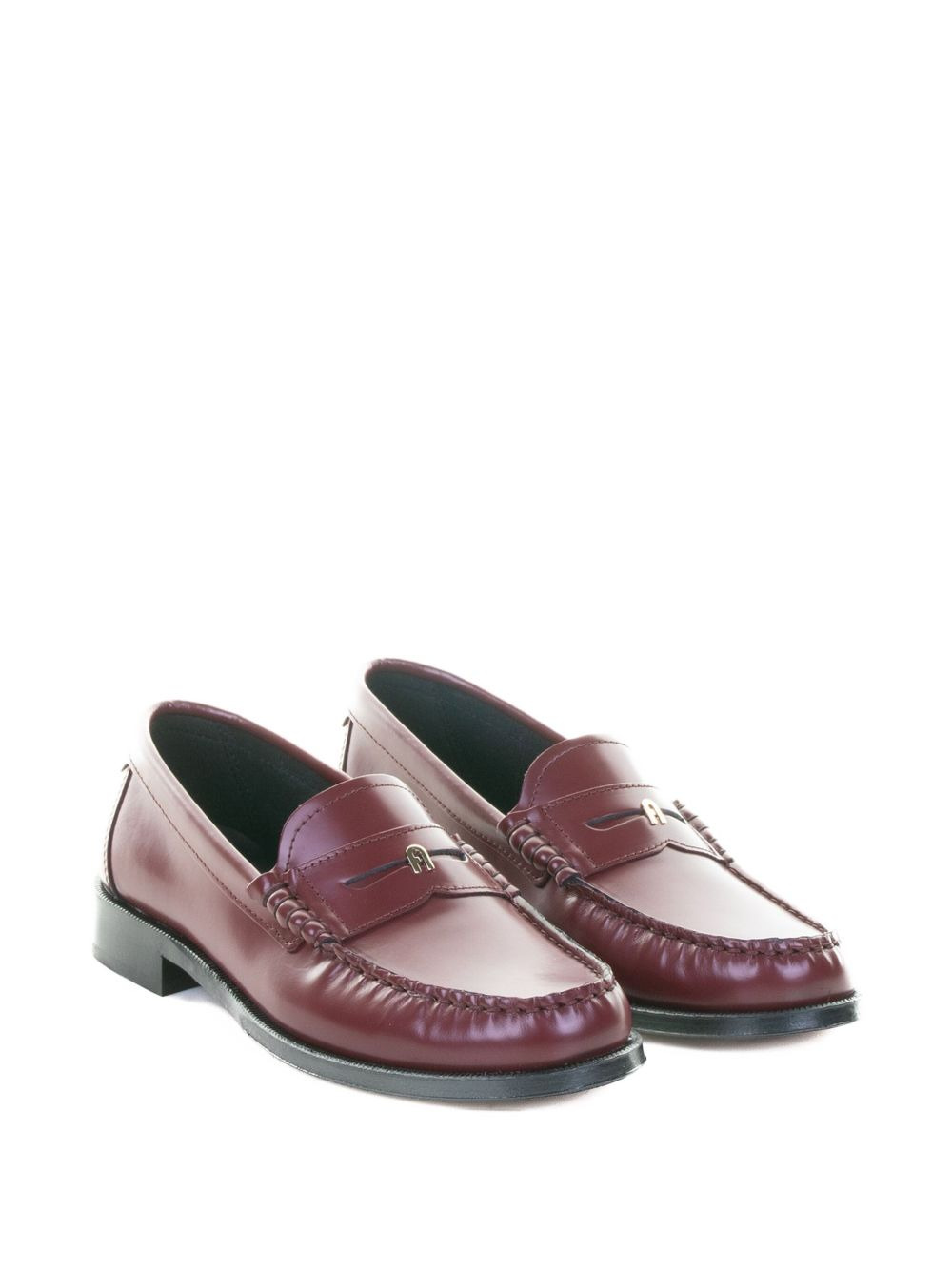penny-slot leather loafers - 2