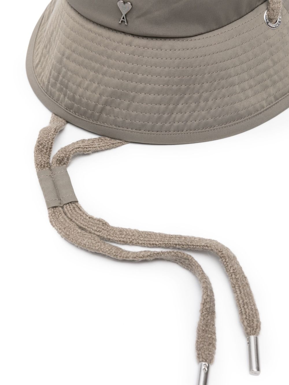 Ami de Coeur logo-plaque bucket hat - 2