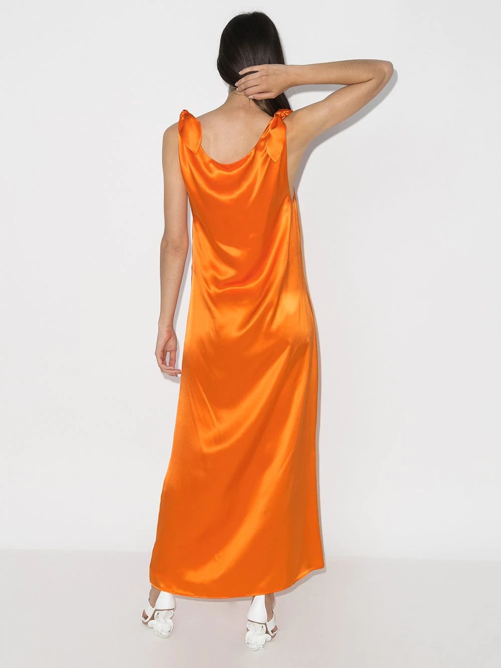 draped maxi dress - 3