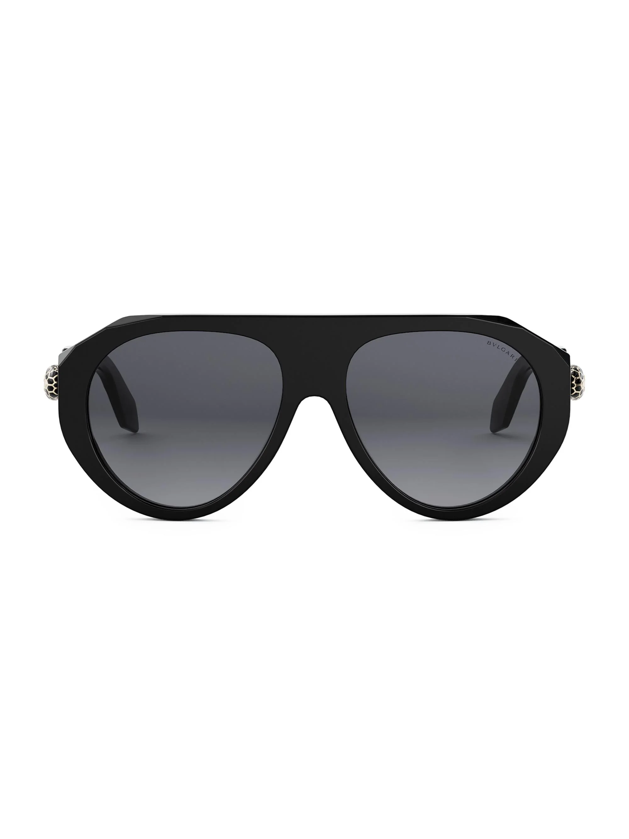 Women's Serpenti Forever 56MM Pilot Sunglasses - Black - 1