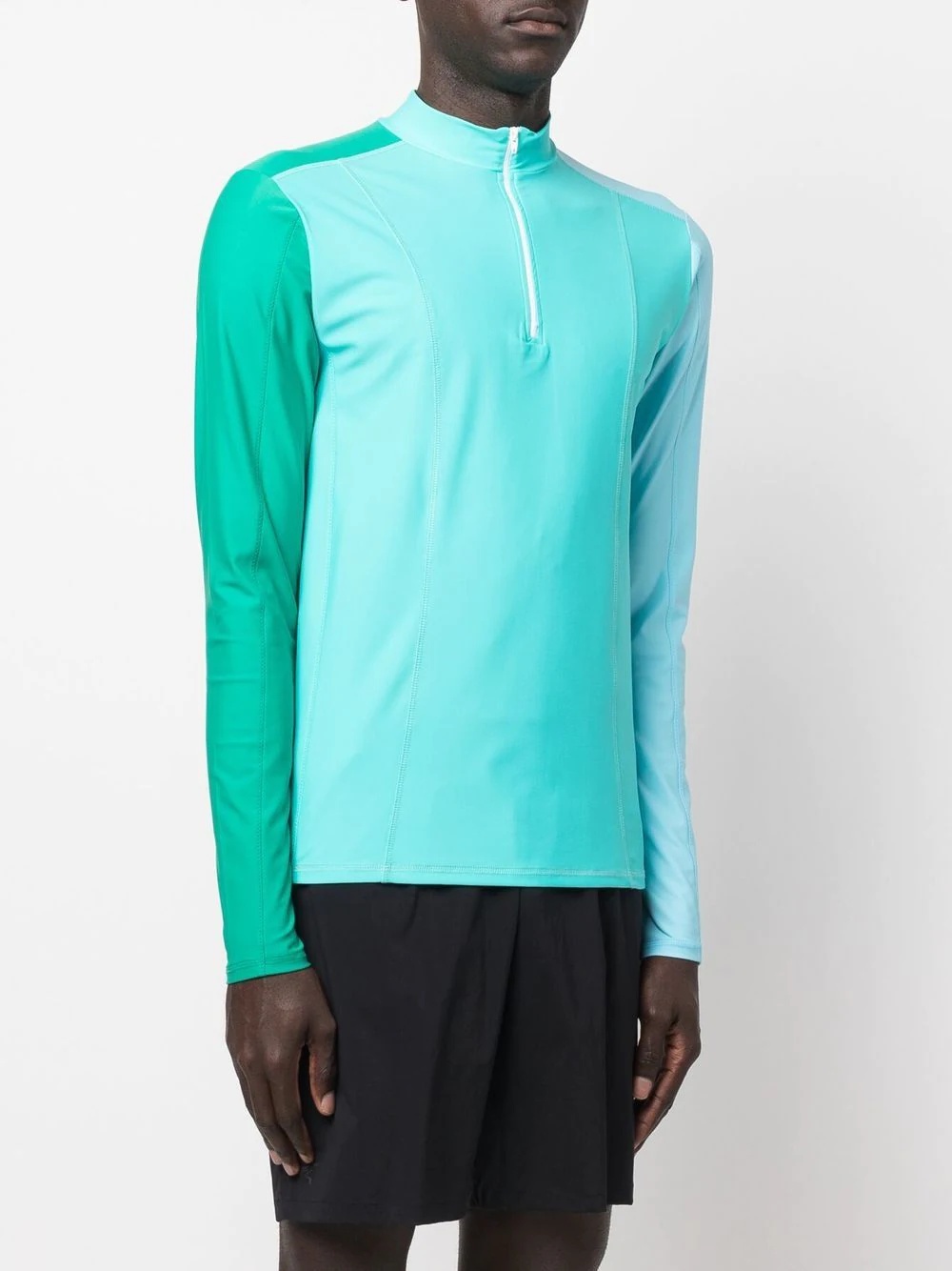 colour-block cycling top - 3