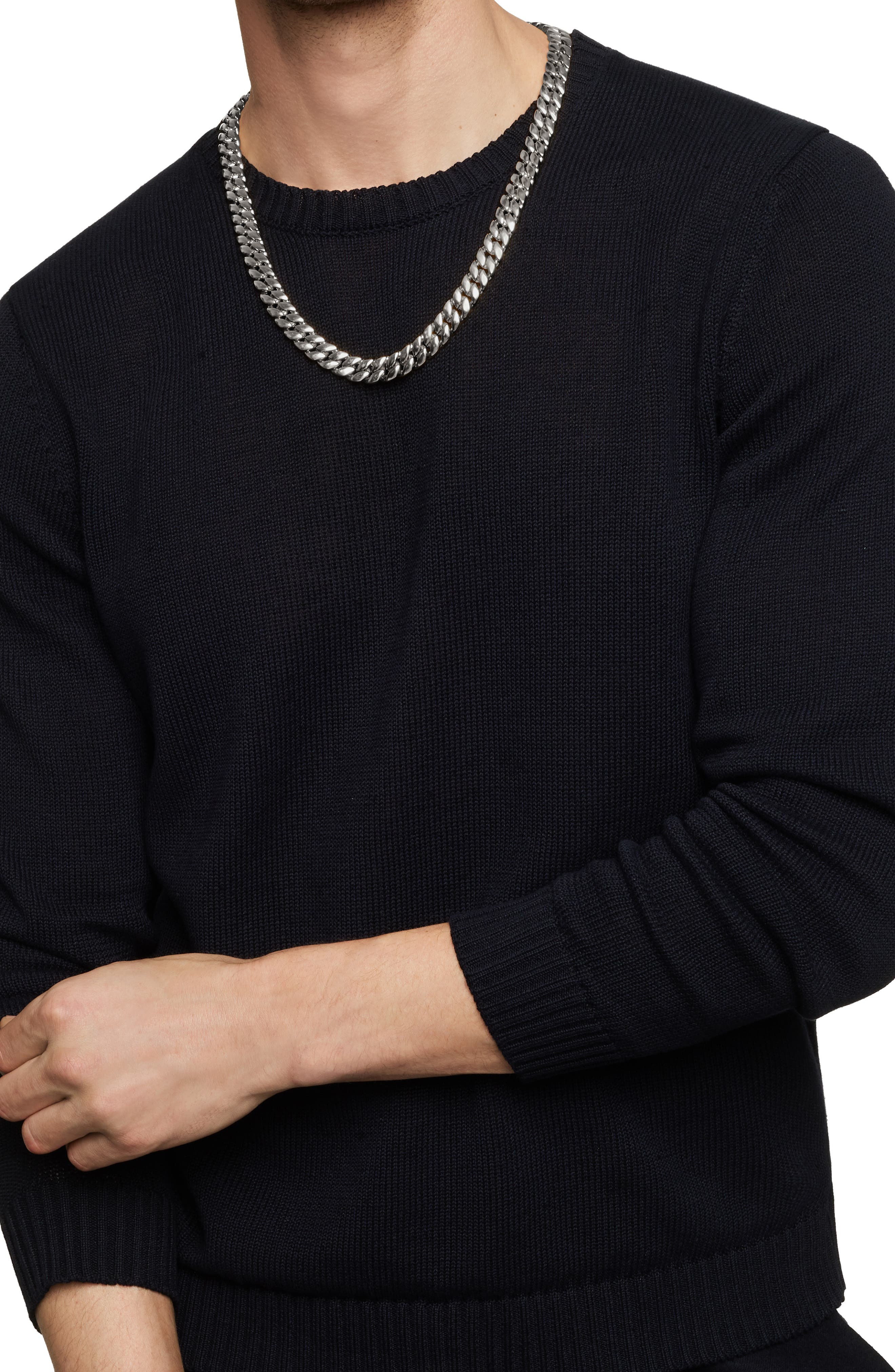 David Yurman Men's Curb Chain Necklace in Sterling Silver, 11.5mm at Nordstrom - 6